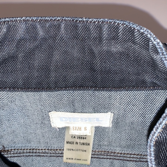 Diesel Dark Blue Denim Vest - Women’s Size Small - Picture 8 of 8